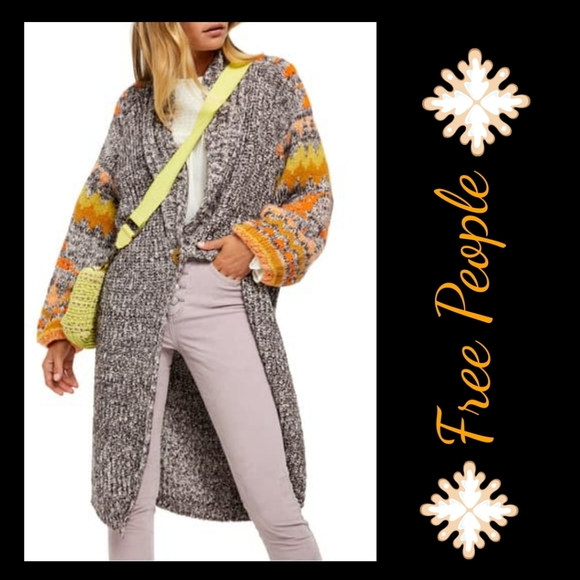 ⚡️⚡️FLASH SALE!!!FREE PEOPLE Birds Of A Feather Longline Cardigan - Picture 1 of 16